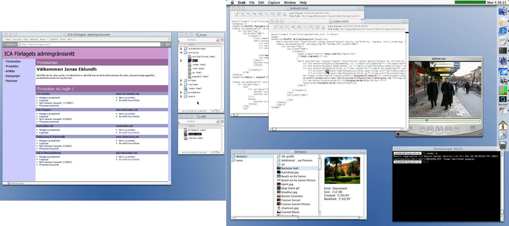 Skärmdump Mac OS X