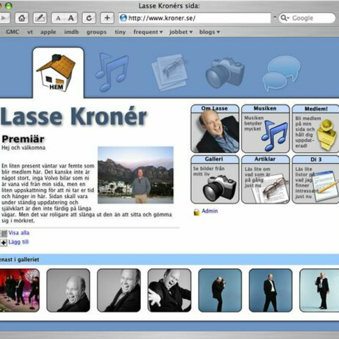 Lasse Kronrs site klar