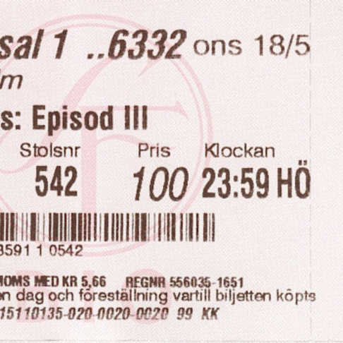 Jag har biljetter Jag har biljetter
