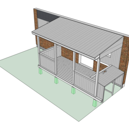 Ny veranda på framsidan