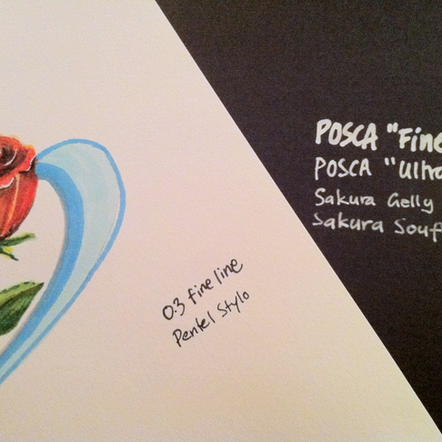 Vita tuschpennor Vita tuschpennor