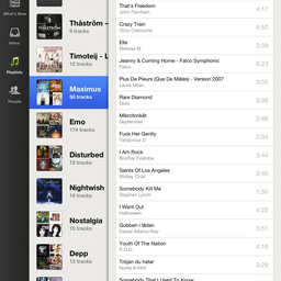 Spotify för iPad